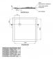 Preview: Schedel barriere freie Dusche - Duschboard - Duschwanne Mineraloberfläche 1000x1000 mm, Ablaufposition 230/230 mm